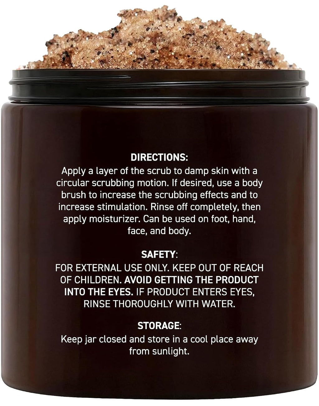 Arabica Coffee Body Scrub - Moisturizing and Exfoliating for Body, Face, Hand, Foot - Fights Stretch Marks, Fine Lines, Wrinkles - Great Gifts for Women & Men - 10 Oz