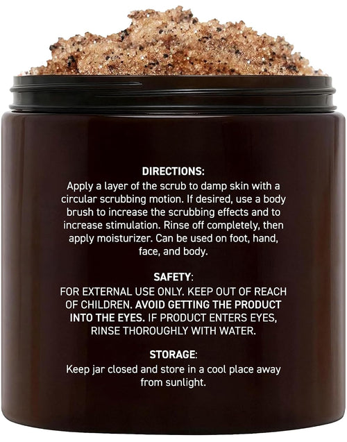 Arabica Coffee Body Scrub - Moisturizing and Exfoliating for Body, Face, Hand, Foot - Fights Stretch Marks, Fine Lines, Wrinkles - Great Gifts for Women & Men - 10 Oz