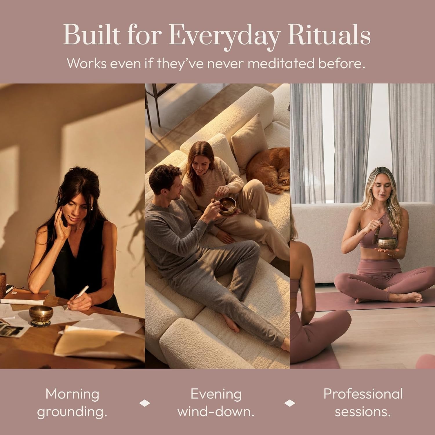 Tibetan Singing Bowl Set – Easy to Play & Beginner Friendly Meditation Bowl with Cushion, Mallet & Case | Stress Relief & Mindfulness | Gift-Ready