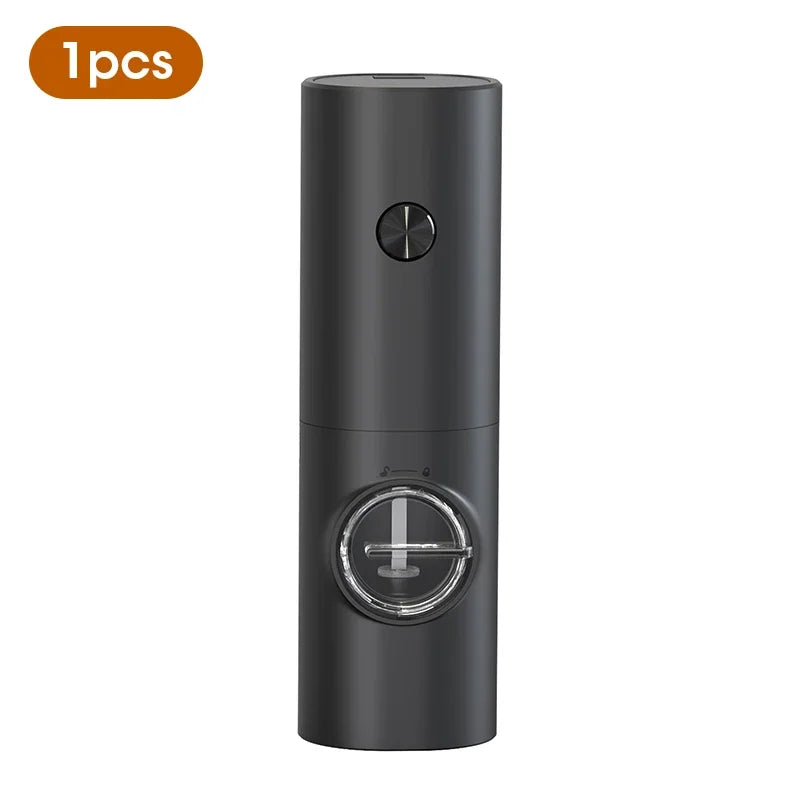 Electric Salt and Pepper Grinder with Adjustable Coarseness Refillable Mill Battery Powered Kitchen Automatic Gadget Grinder