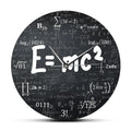 E=Mc2 Math Formula Geek Wall Clock Theory of Relativity Silent Wall Watch Scientist Physics Teacher Gift School Classroom Decor