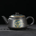 Jingdezhen Vintage Black Ceramics Tea Pot Chinese Tea Set Customization Porcelain Teapot Oolong Tea Handmade Kettle 240Ml