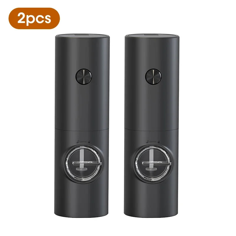 Electric Salt and Pepper Grinder with Adjustable Coarseness Refillable Mill Battery Powered Kitchen Automatic Gadget Grinder